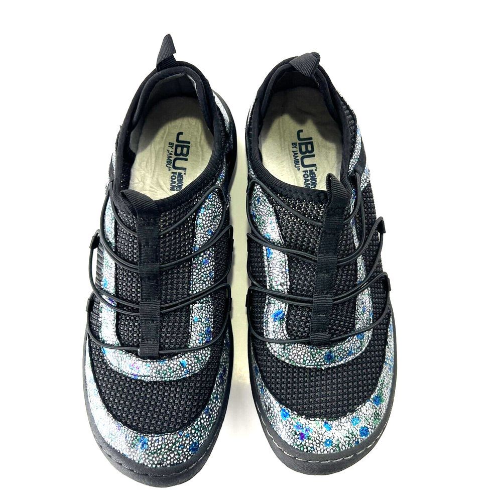 JBU by Jambu Women's Slip-On Shoes Brandi Multi‎ Blue Floral Size 9.5 Casual